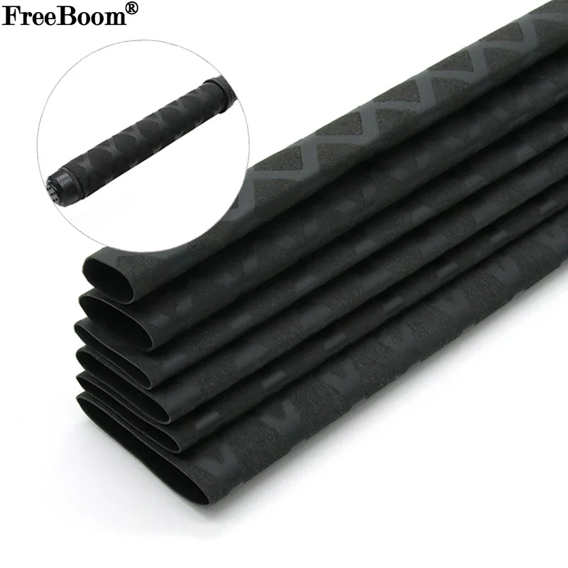 Heat Shrink Tube Non Slip Fishing Rod Wrap Black 15 18 20 22 25 28 30 35 40 45 50mm Handle Insulated Protect Waterproof Cover