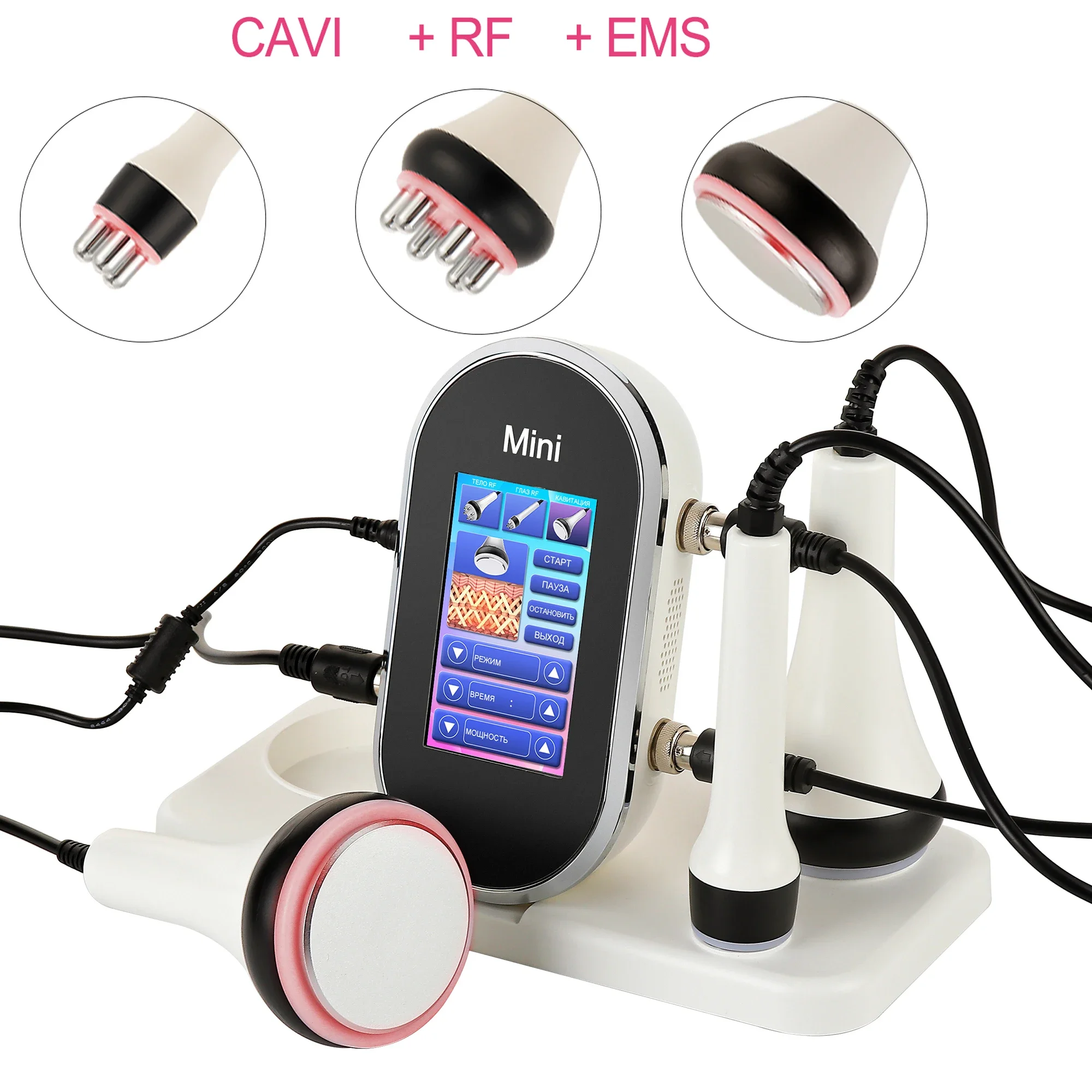 RF&EMS 3In1 Cavitation Ultrasonic Body Slimming RF Lifting Machine Beauty Device  Massager Skin Tighten Face Skin Care Tool