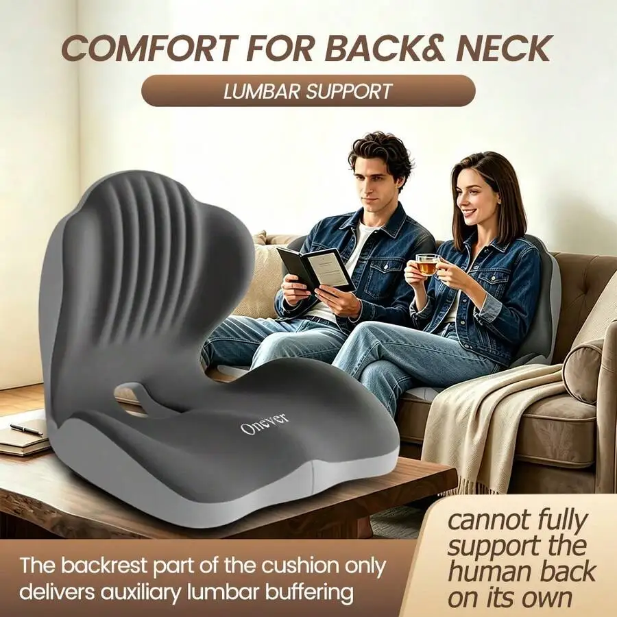 1 Pc Shell-Shaped Ergonomic Seat Cushion, Soft Comfortable Chair Cushion For Office Chair, Car Seat And Home Use, Supportive