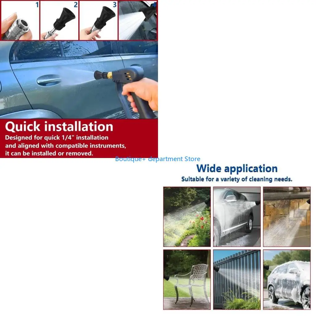 

E1PD 40 Degree Pressure Washer Nozzle 1/4 Foot Fast Link Permanent Untarnished