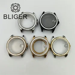 BLIGER 36mm/38mm SUB Watch Case 316L stainless steel Sapphire Glass Bidirectional Rotating Bezel fit NH34 35 ETA2824 2836 Miyota