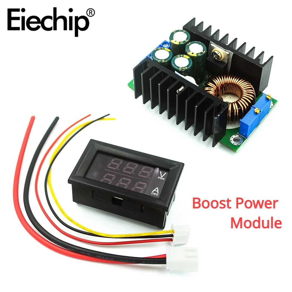 DC-DC 9A 300W 150W Buck Converter Boost Power Module 5-40V to 1.2-35V Power Module DC 0-100V 10A Digital Display Voltage Ammeter