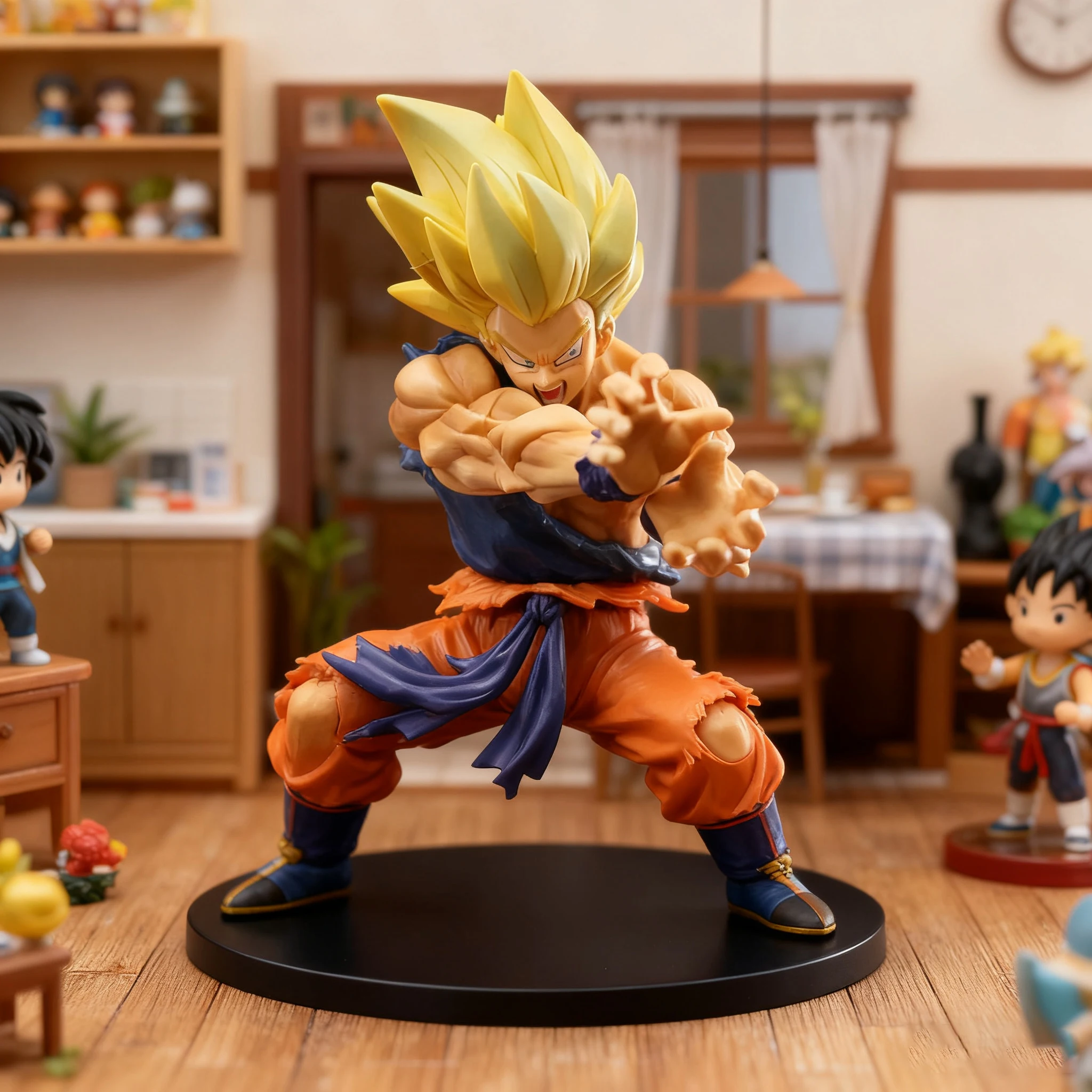 Figura de Anime de Dragon Ball Z, Son Goku, Daño de Batalla, Onda de Choque, Estatua de Manga, Figura de Acción de PVC, Modelo Coleccionable, Muñeca, Juguetes, Regalo