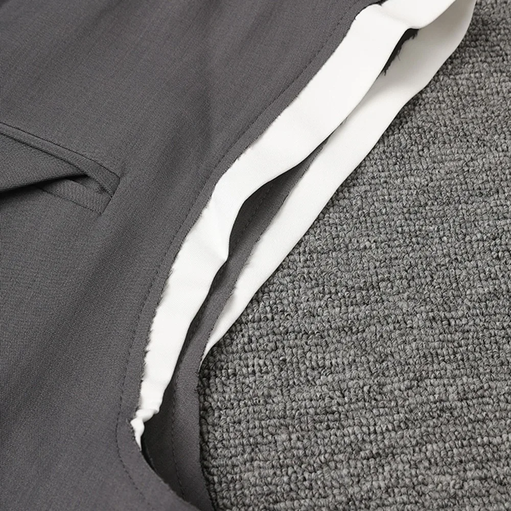 TWOTWINSTYLE wyszczuplający dwuczęściowy zestaw dla kobiet V Neck bez rękawów Top wysokiej talii zestawy spodni z temperamentem kobiecy styl mody