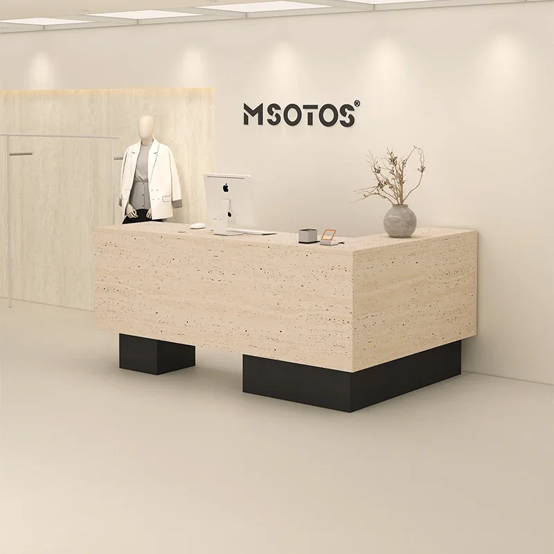 

Clothing Store Checkout Reception Desks Business Elegant Help Center Reception Counter Workbench Banco Cassa Negozio Furniture