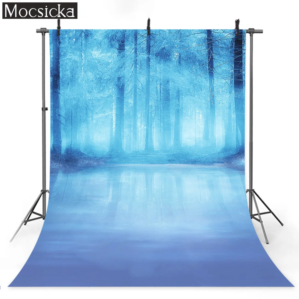 MOCSICKA Photography Backdrop Forests Lakes Ice World Backgrounds Children Photographic Studio Props Newborn Photo Photocall