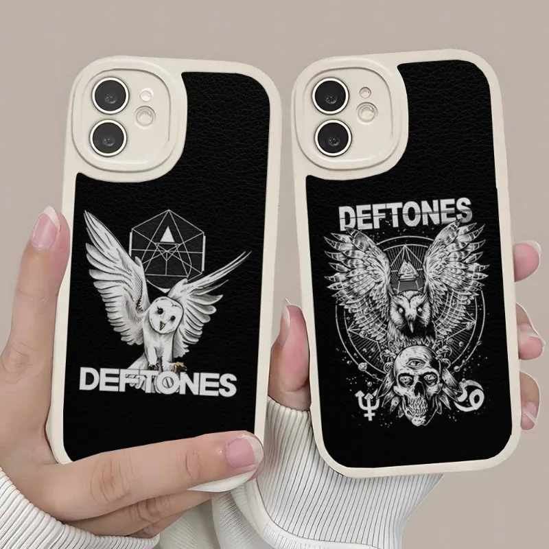 Fashion Deftones Phone Case Leather For Apple Iphone 14 Pro Max11 13 12 Mini X Xr Xs 7 8 Puls Se Silicone Back Cover