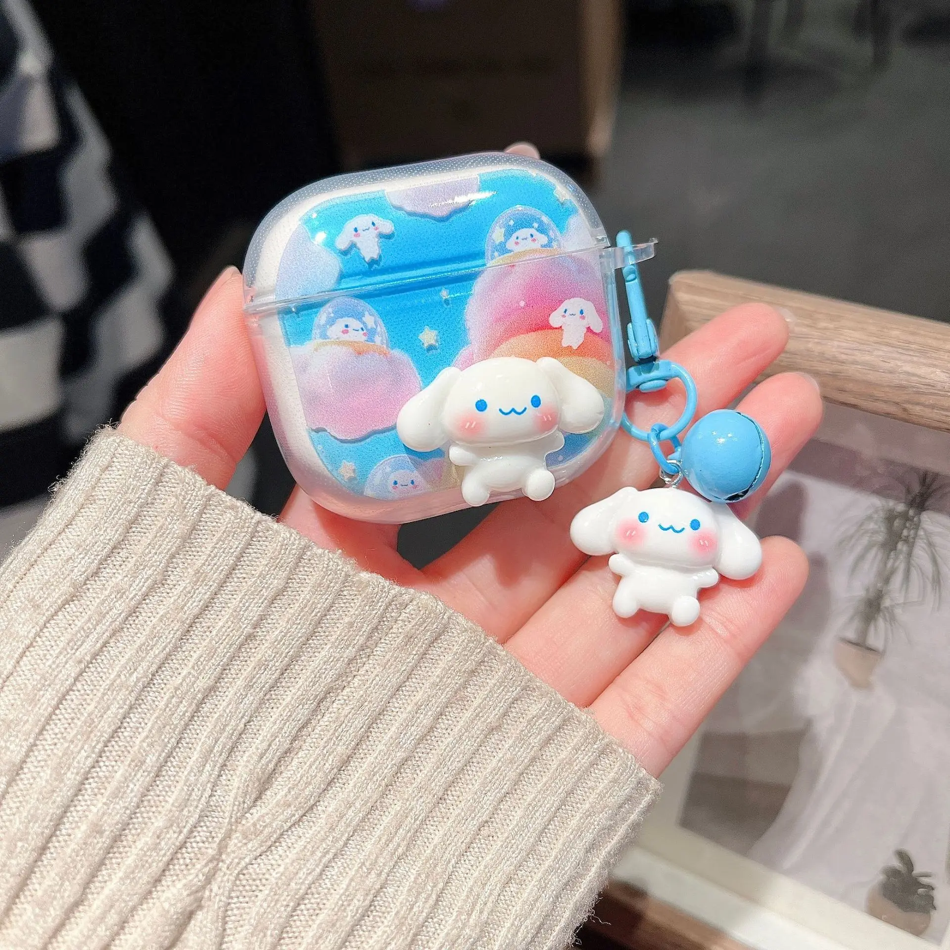 

Cartoon Cute Earphone Case For AirPods Pro3 4 3 2 1 Cute Cover For AirPods Pro2 Bluetooth Earphone Case With Keyring