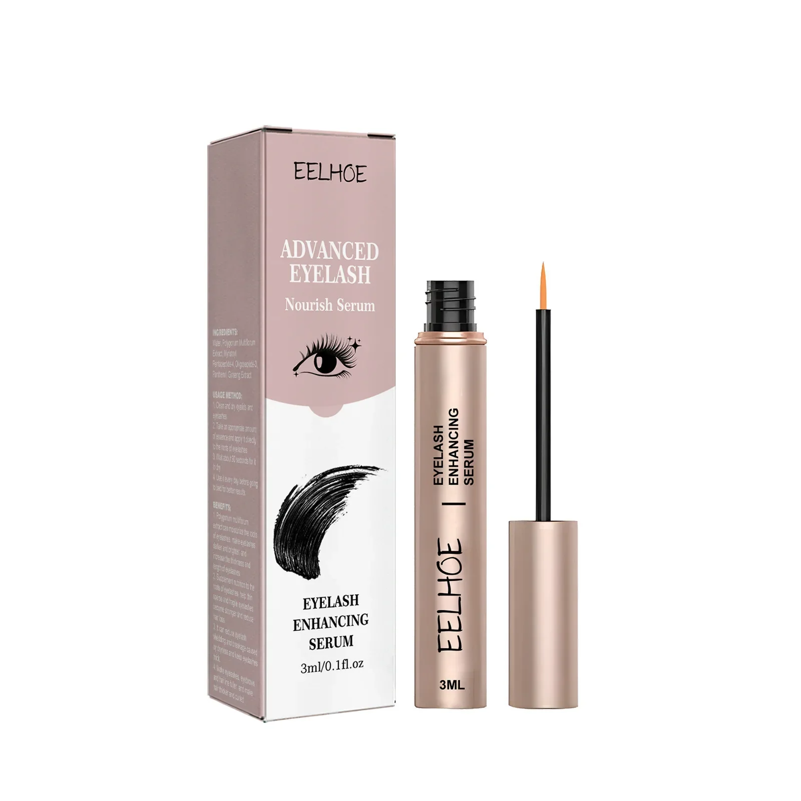 7 Days Eyelash Enhancer Serum Lengthening Eyelashes Curl Thicken Natural Eyelashes Deep Nourishing Eyelash Serum Growth