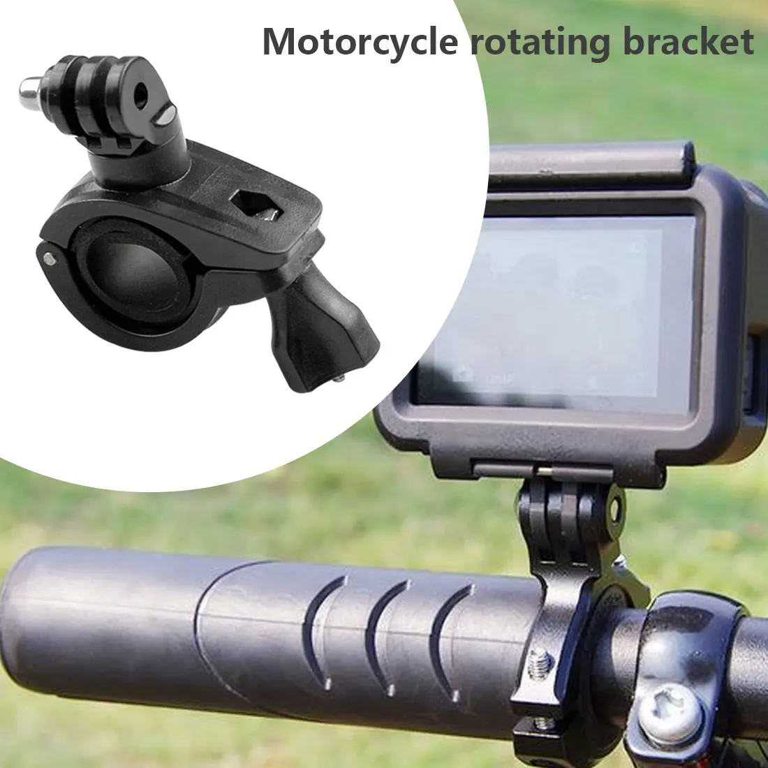 360 Degree Rotation Bicycle Motorcycle Handlebar Handle Bar Mount Holder For Gopro 12 11 10 9 8 7 6 5 4 DJI Osmo Action Camera