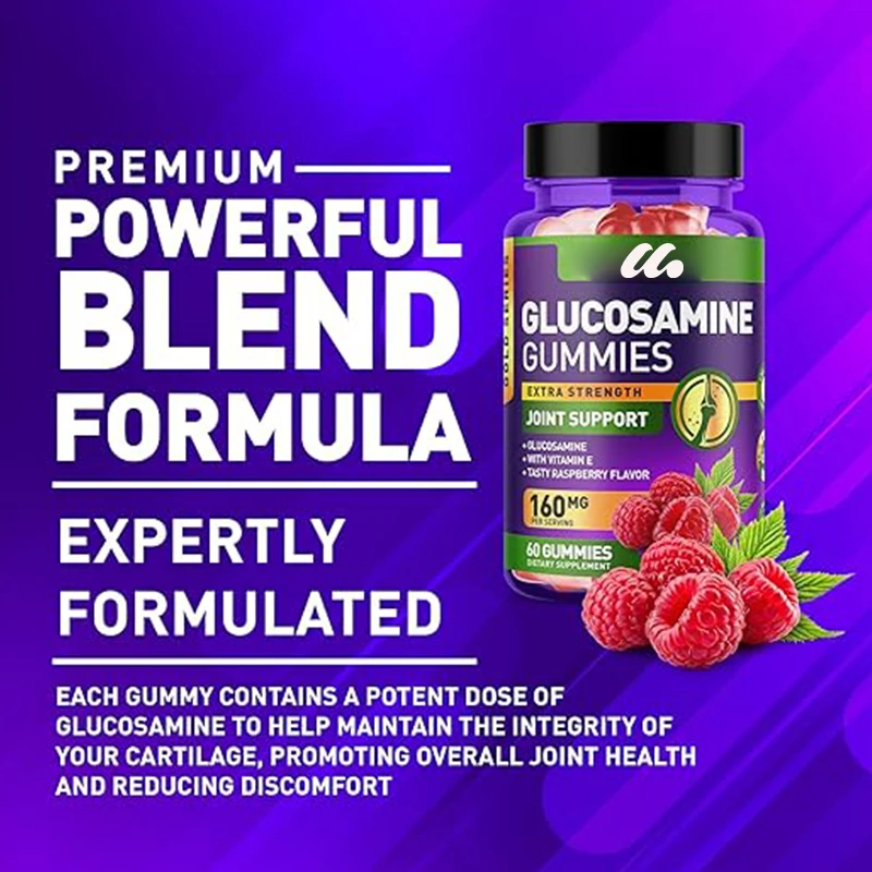 Glucosamine Gummies Bevatten Vitamine E-Joint Supplementen Voor Gummie, Zeer Effectieve Antioxidanten En Ontstekingsreacties