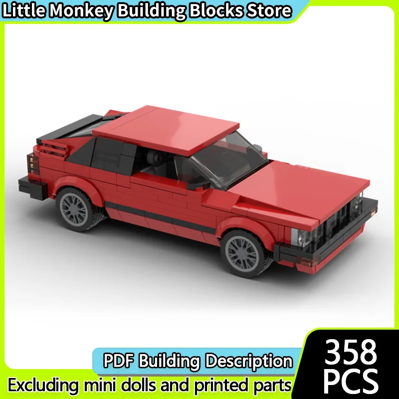 

Speed Racing Car Model MOC Building Bricks Red GT Two-Door Coupe Modular Technology Children Holiday Gifts Assemble Toys Suit