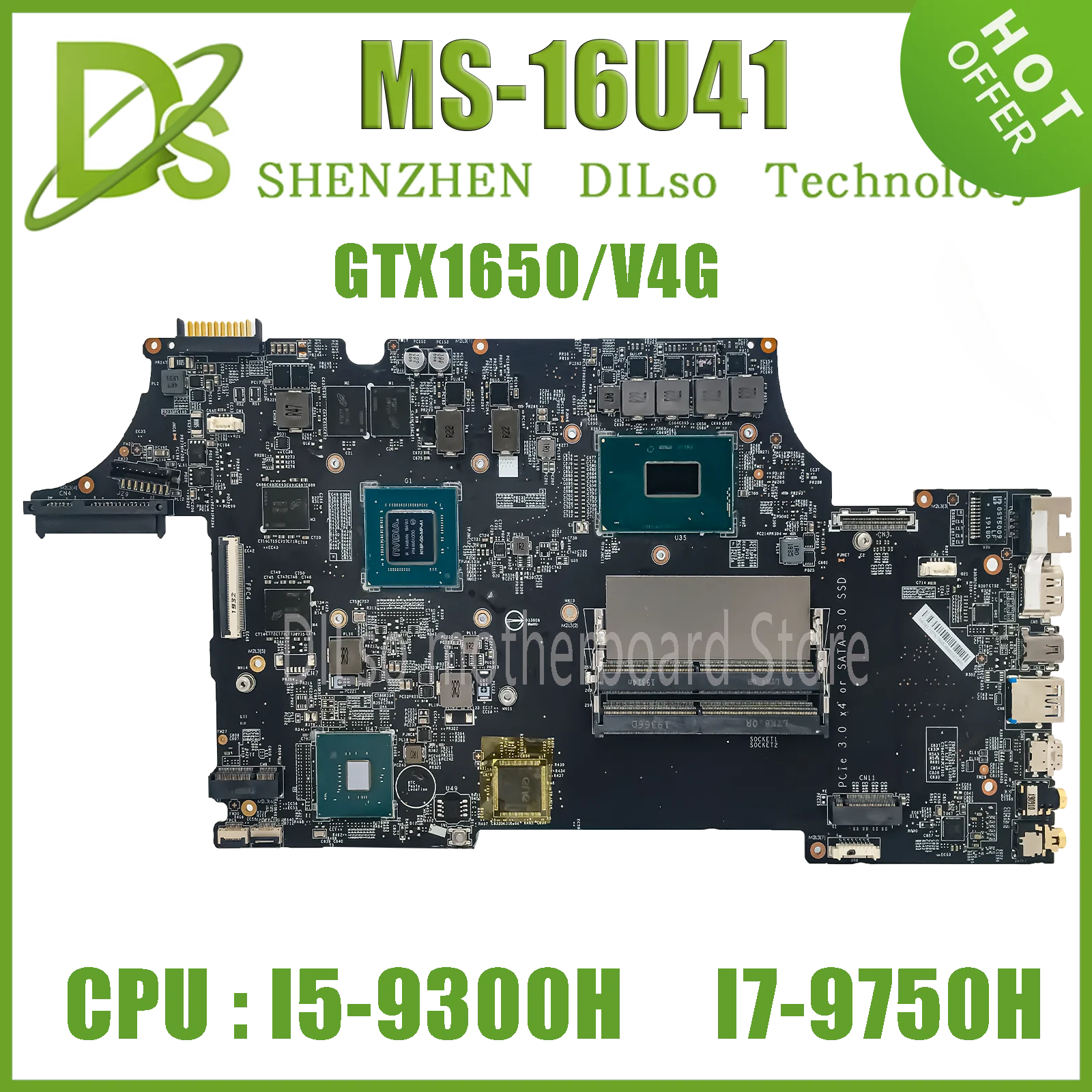 

Kefu MS-16U41 Notebook motherboard MSI MS-16U4 GL65 GF63 I5-9300H I7-9750H GTX1650/4G motherboard 100% tested and shipped quickl