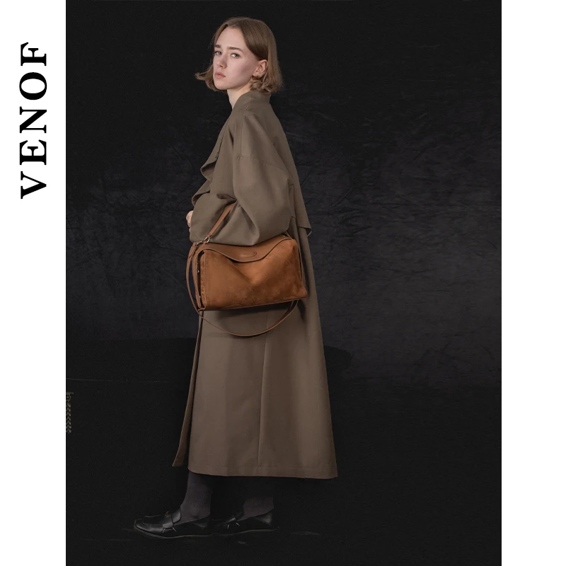 Venof-Grand Sac de Luxe Original en Cuir Synthétique pour Femme, Souple, Grande Capacité, Initié à la Main, Hiver, 100%