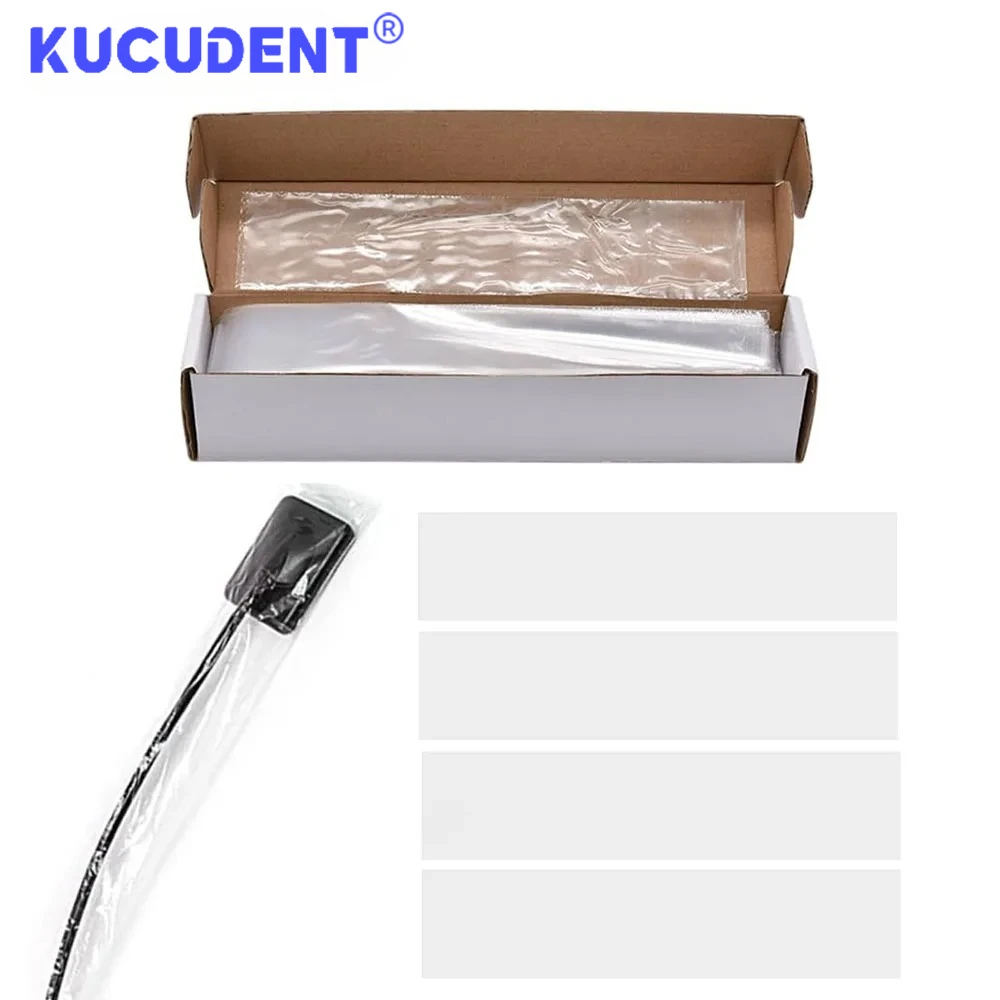 KUCUDENT 500 Pcs Disposable Dental X-Ray Digital Sensor Sleeves Cover Protector Plastic Protective Film Dentistry Accessories