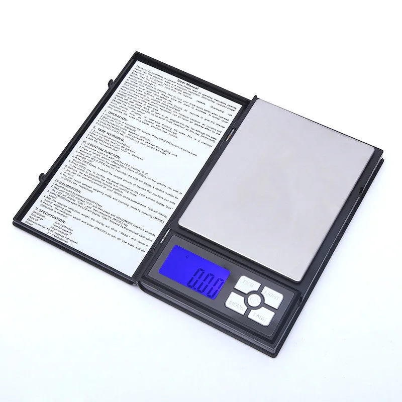2000g/0.1g 디지털 주방 휴대용 전자 저울, 포켓 LCD 정밀 보석 저울 무게 균형 체중계