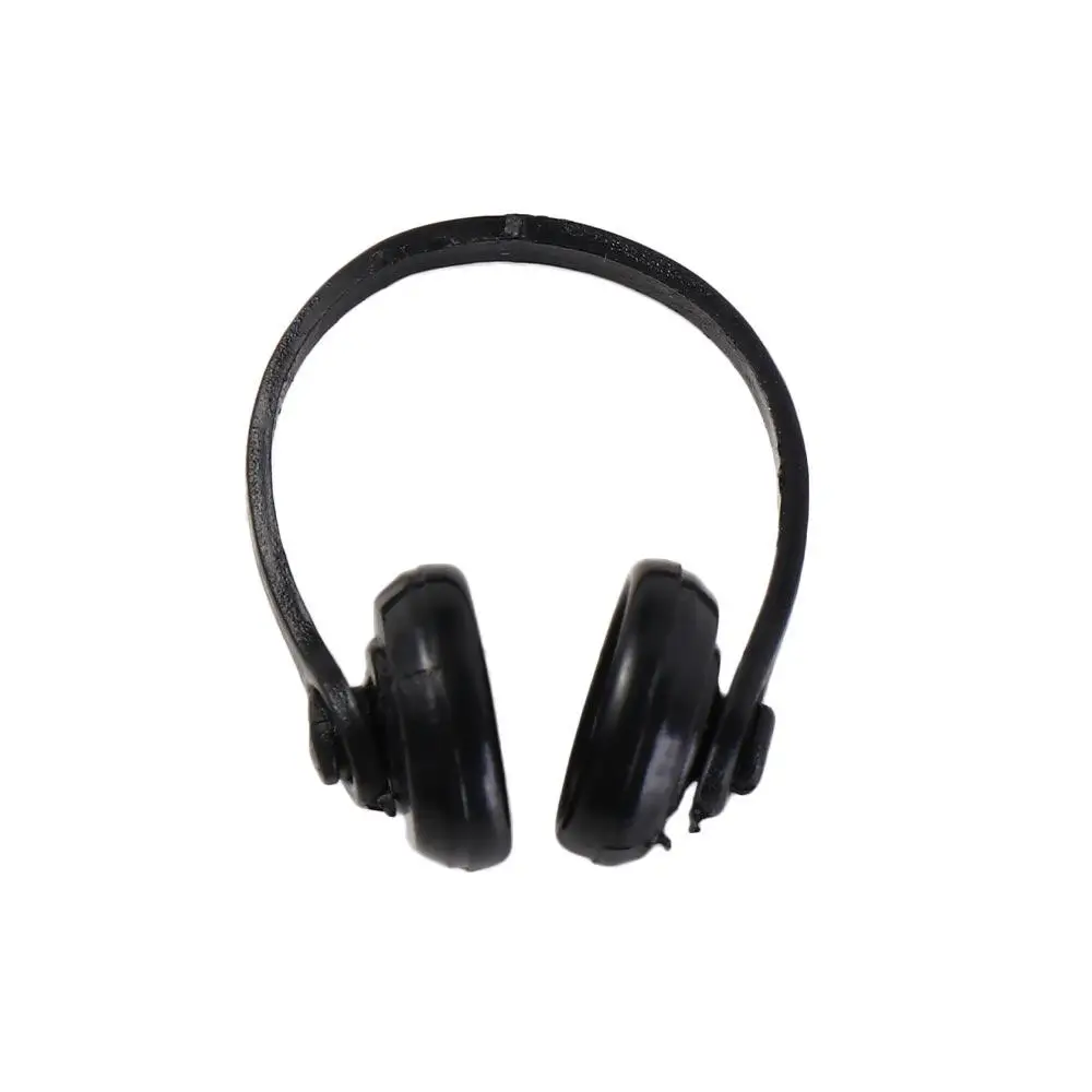 Dollhouse Props Dollhouse Headphone Model Plastic 1/12 Scale Miniature Headset Model Classic Miniatures Wireless Earphone