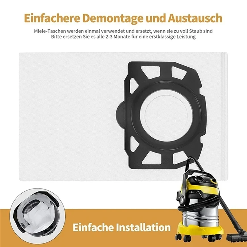 لماذا-أدوات التنظيف استبدال كيس لجميع الغبار Forkarcher MV4 MV5 MV6 WD4 WD5 WD6 محول أجزاء