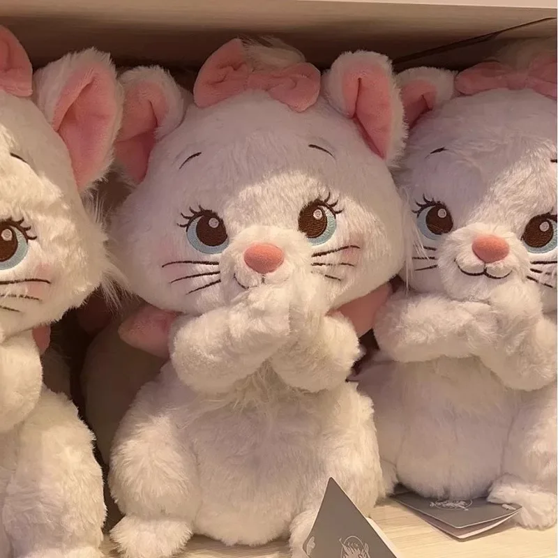 Juguetes de peluche de la gata Mary de dibujos animados de Disney, muñecos de peluche, regalo de cumpleaños