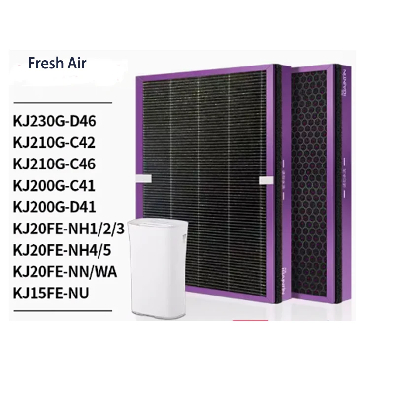Replacement Filter for Midea Air Purifier Filter KJ210G/C46/200G-D41/30FE Filter KJ230G-D46 310*242*35mm