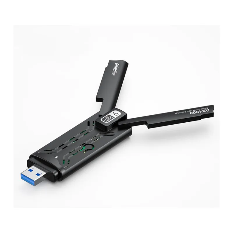 Driver Free Wifi6 USB WiFi Adapter AX1800 Dual-band Wireless Network Card Receiver Transmitter