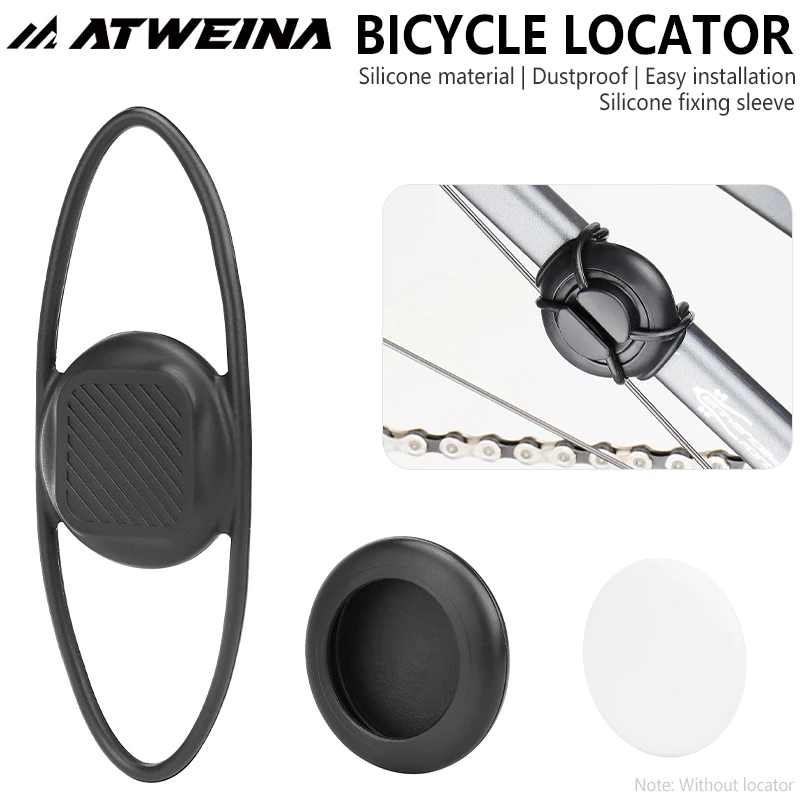 ATWEINA Bicycle Positioner Silicone Protective Shell Full Package Installation Pipe Diameter 10-40mm Suitable for Air Tag
