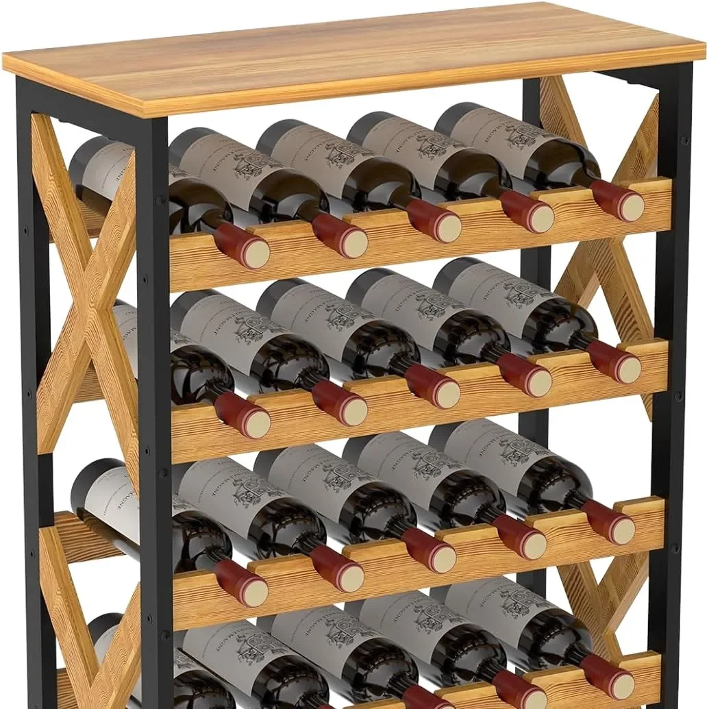 25 bottle , 5-story non-swinging high large wine display storage racks, suitable for wine
