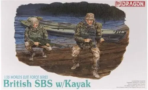 

Dragon 3023 1/35 British SBS с 2-мя фигурками солдат KAYAK, комплект модели