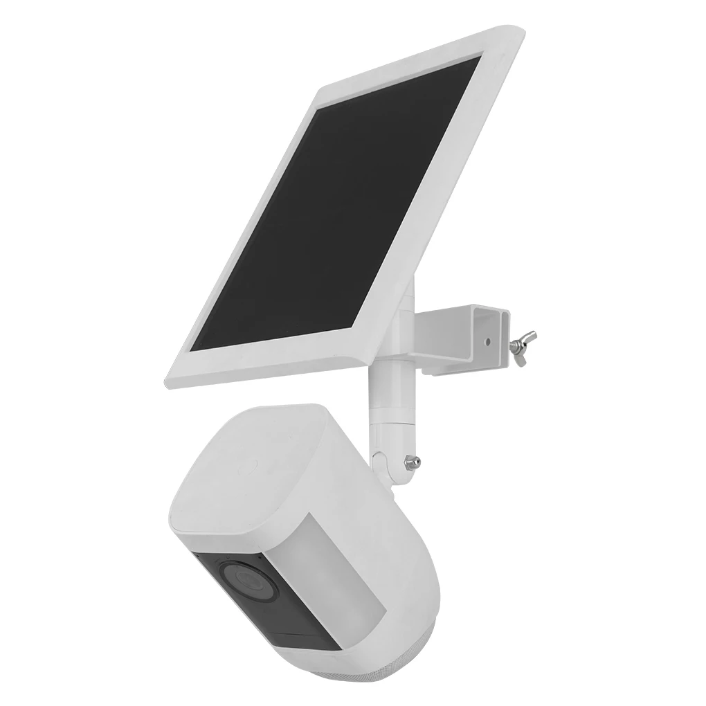 Stainless Steel No-Drill Gutter Mount For Eufy Security Cameras Quick And Easy Installation Bracket White