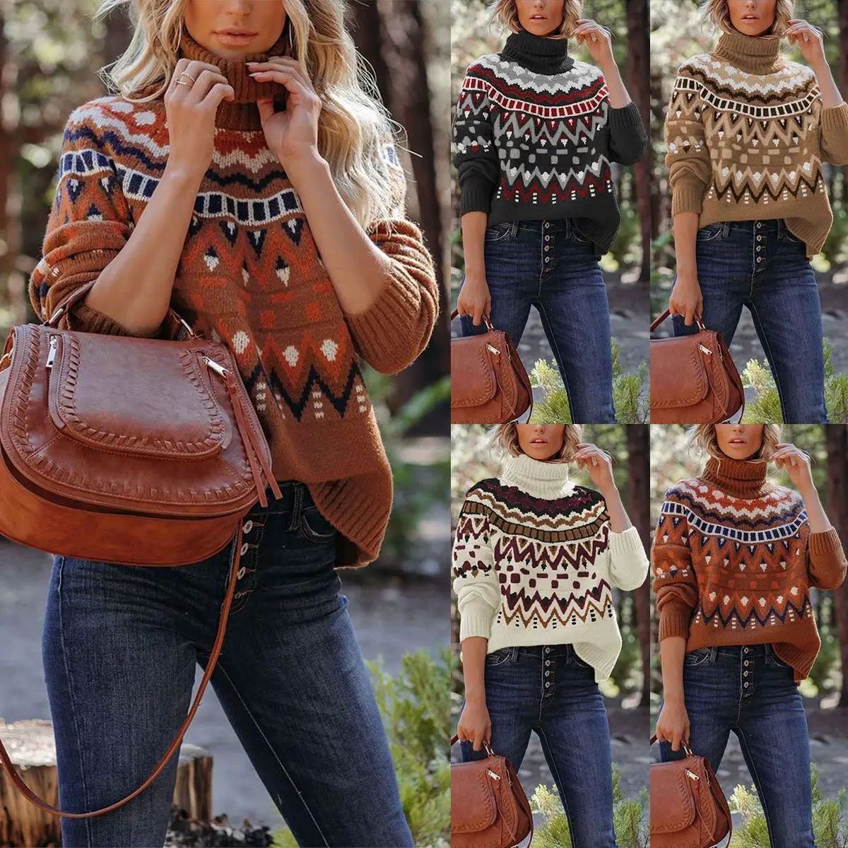 

Autumn Winter Loose Long Knitwear Women's Sweater Thiened Long Sve Hoodie Polyester Fiber Faionable Casual Sle