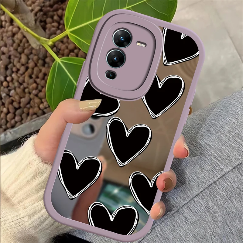 Luxury Makeup Mirror Case For Vivo V25E V25 Pro V27 V72E Shockproof Cover For Vivo V23 V23E V27 V27E S1 Pro S12 S15 Phone Case