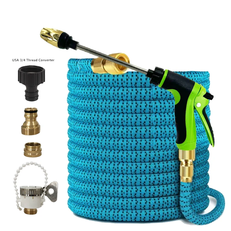 25FT-125FT Garden Hose Expandable Magic Water Belt Garden Daily Irrigation Tool High Pressure Car Wash Cleaning Water Gun