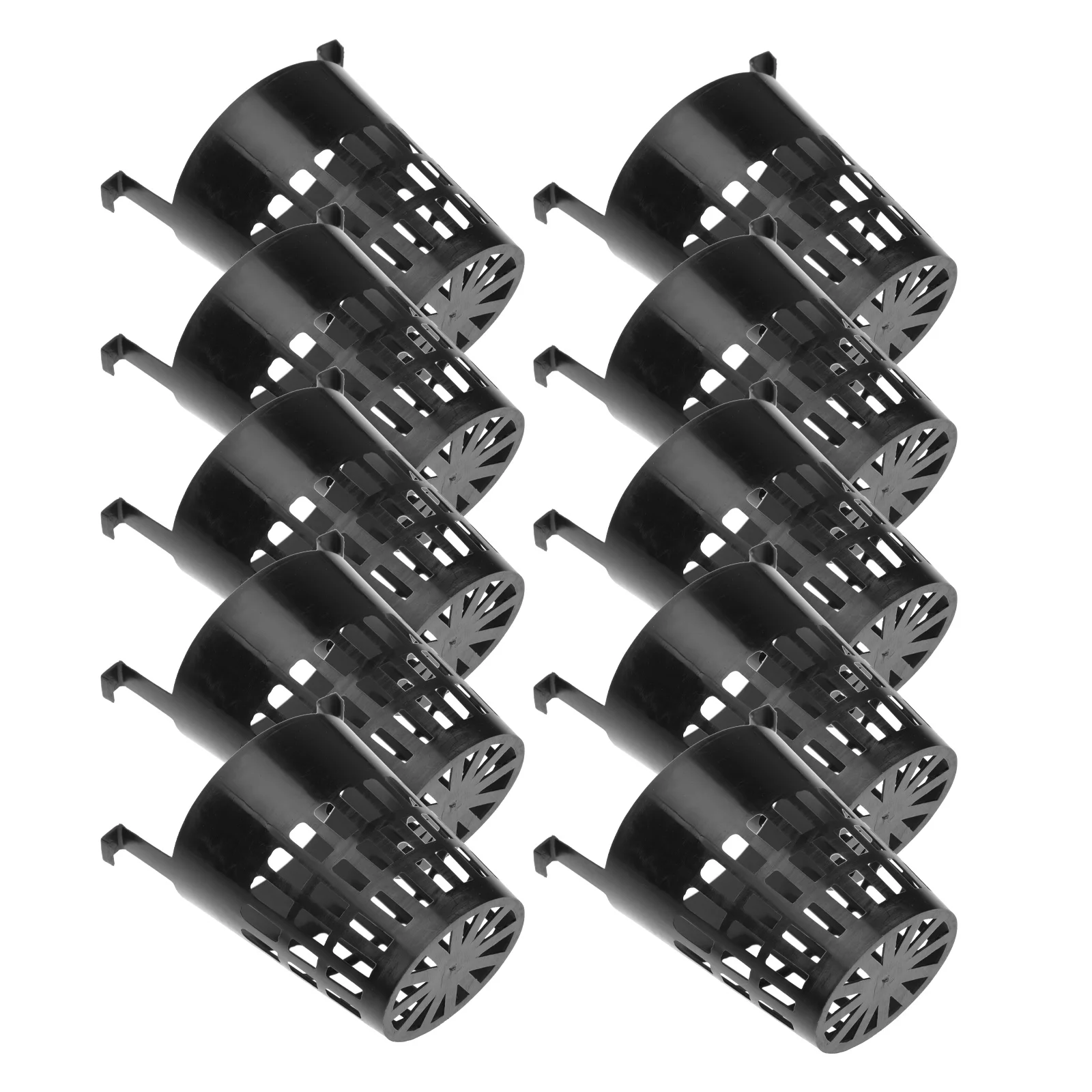 

10pcs Hydroponic Basket Plastic Planting Cup Soilless Growing Container For Garden Vegetables Root Design Plant