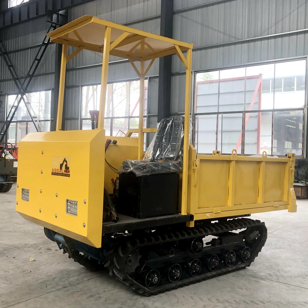 All Hydraulic Lifting and Dumping Crawler Mini Transporter