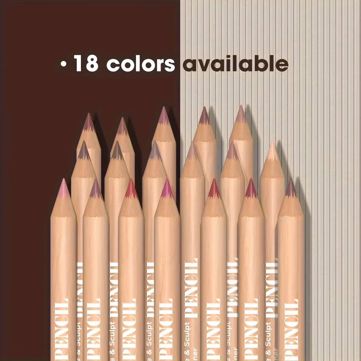 Face Secret, 7 Stück/Set, 6 matte Lippenstifte mit Spitzer, in den Farbtönen Nude, Pink und Rot, mit einer weichen, leicht verblendbaren Textur für definierte Lippen. – Detail 2