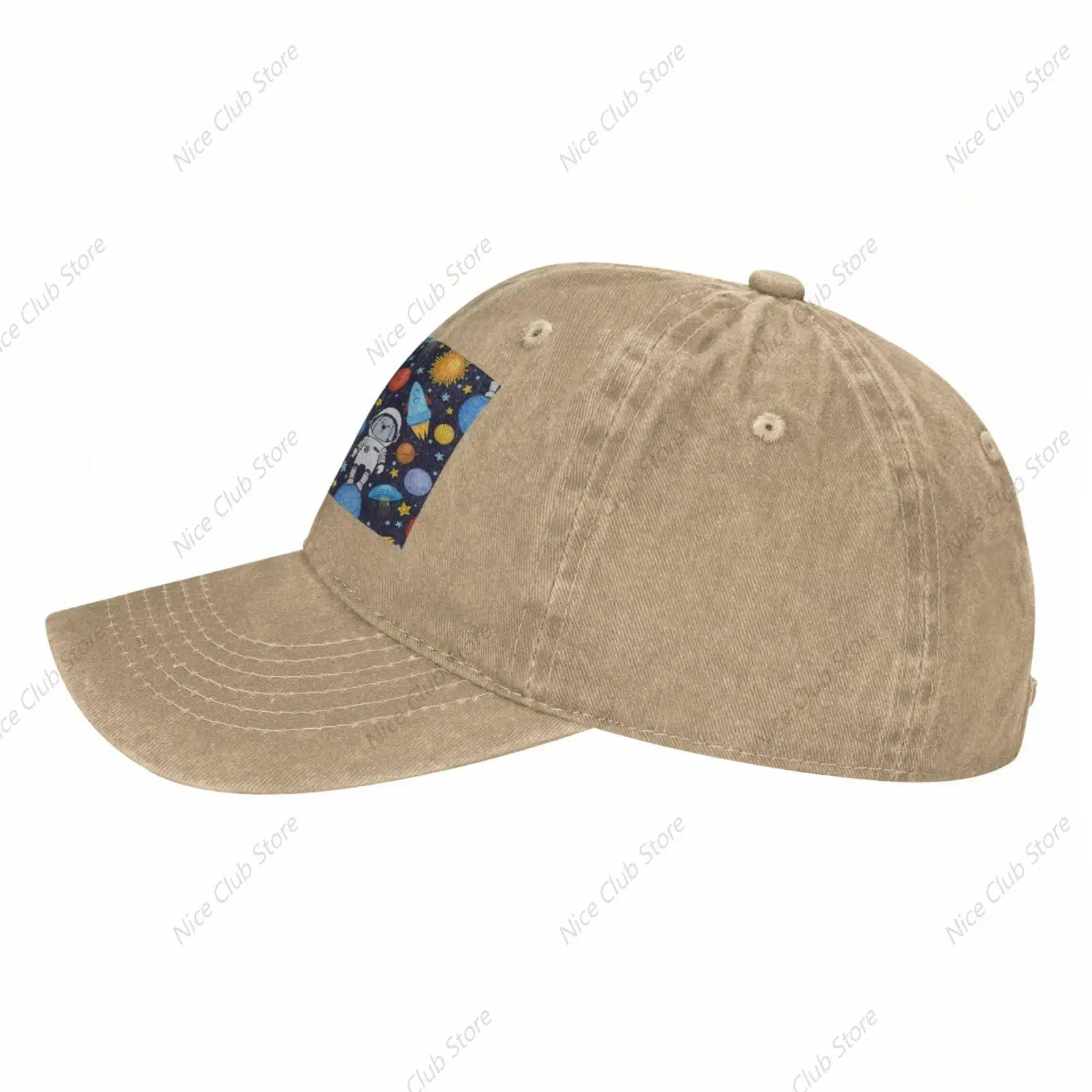 Gorra de béisbol de astronauta de conejo para hombres y mujeres, sombreros de camionero