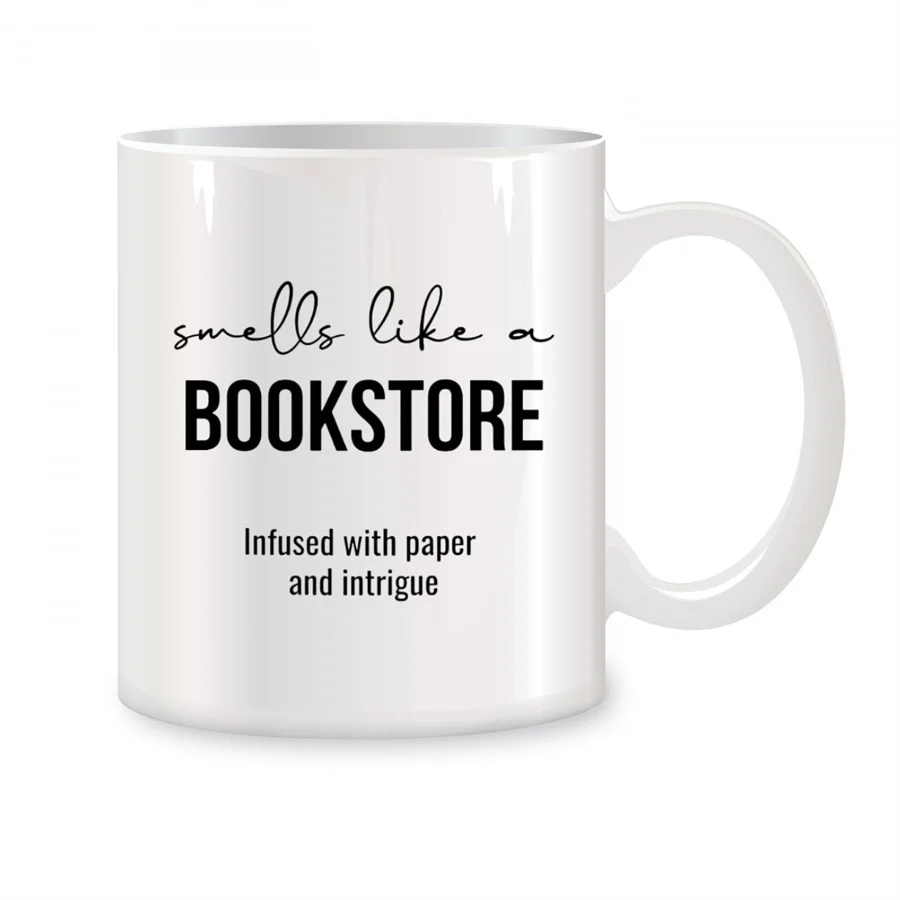 

Bookstore Mugs For Home Scented Book Lovers Birthday Gifts Novelty Coffee Ceramic Tea Cups White 11 oz