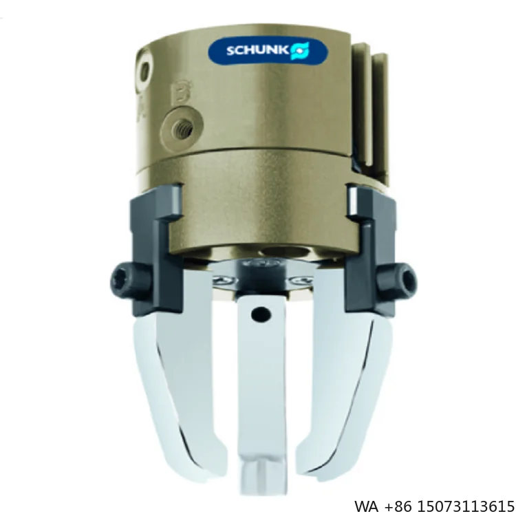 

Малый трехпальцевый центрирующий захват с направляющими губками для Т-образных пазов, совместимый с промышленными роботами, такими как KUKA KR60-3