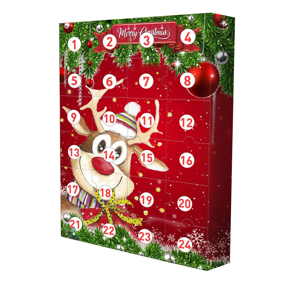 Pendants Calendar Box On Christmas Atmosphere Making Surprise Calendar Case For Daily Life