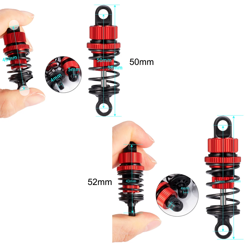 YEAHRUN 4Pcs Aluminium Alloy Oil Shock Absorbers 50/52mm for Tamiya M03 M04 M05 M06 1/10 RC Drift Car Upgrade Parts view 5