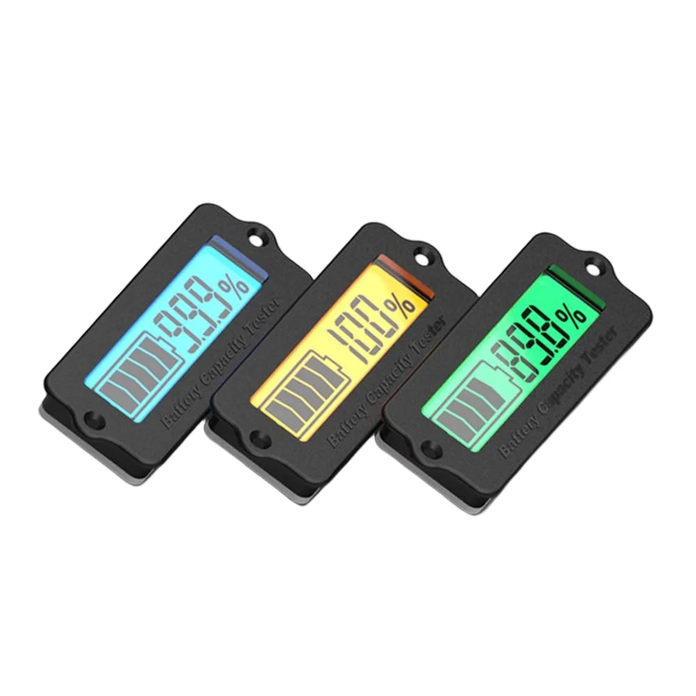 

12-48V Adjustable Battery Capacity Indicator LCD Voltage Ammeter 3-15S Lithium Lead-Acid LiFePO4 Tester 8-78V Universal Monitor