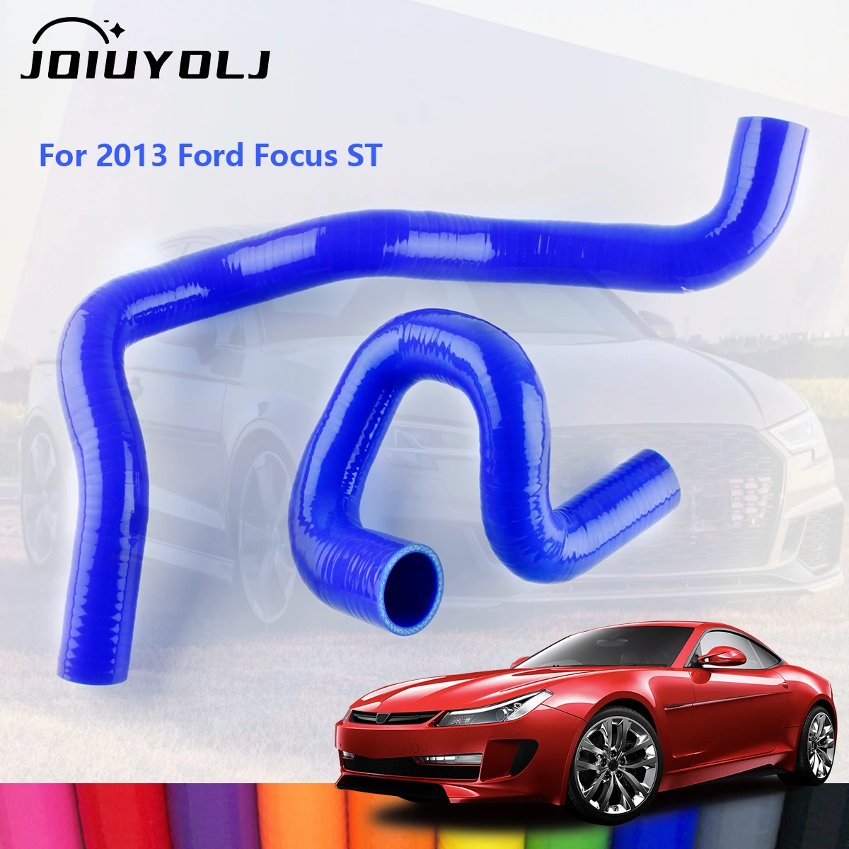 

For Ford Focus ST Turbo 2.0L 2013 2014 2015 2016 2017 Silicone Radiator Coolant Hose Kit