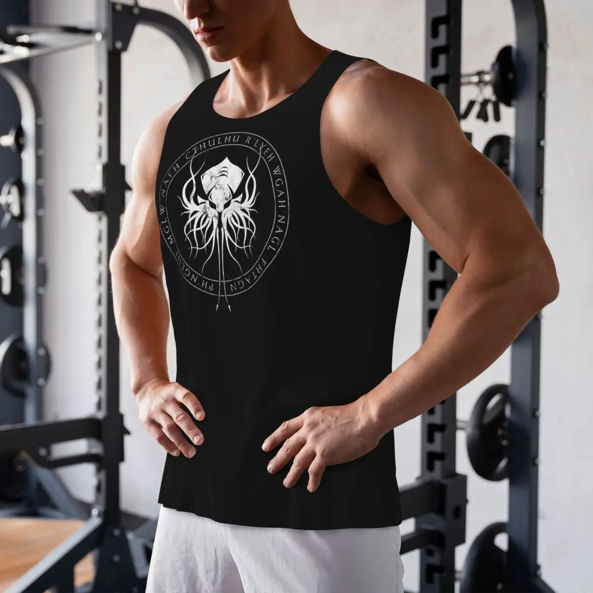 

Быстросохнущая рубашка без рукавов Lovecraft Great Cthulhu Gym Tank Muscle, дышащий жилет для бодибилдинга