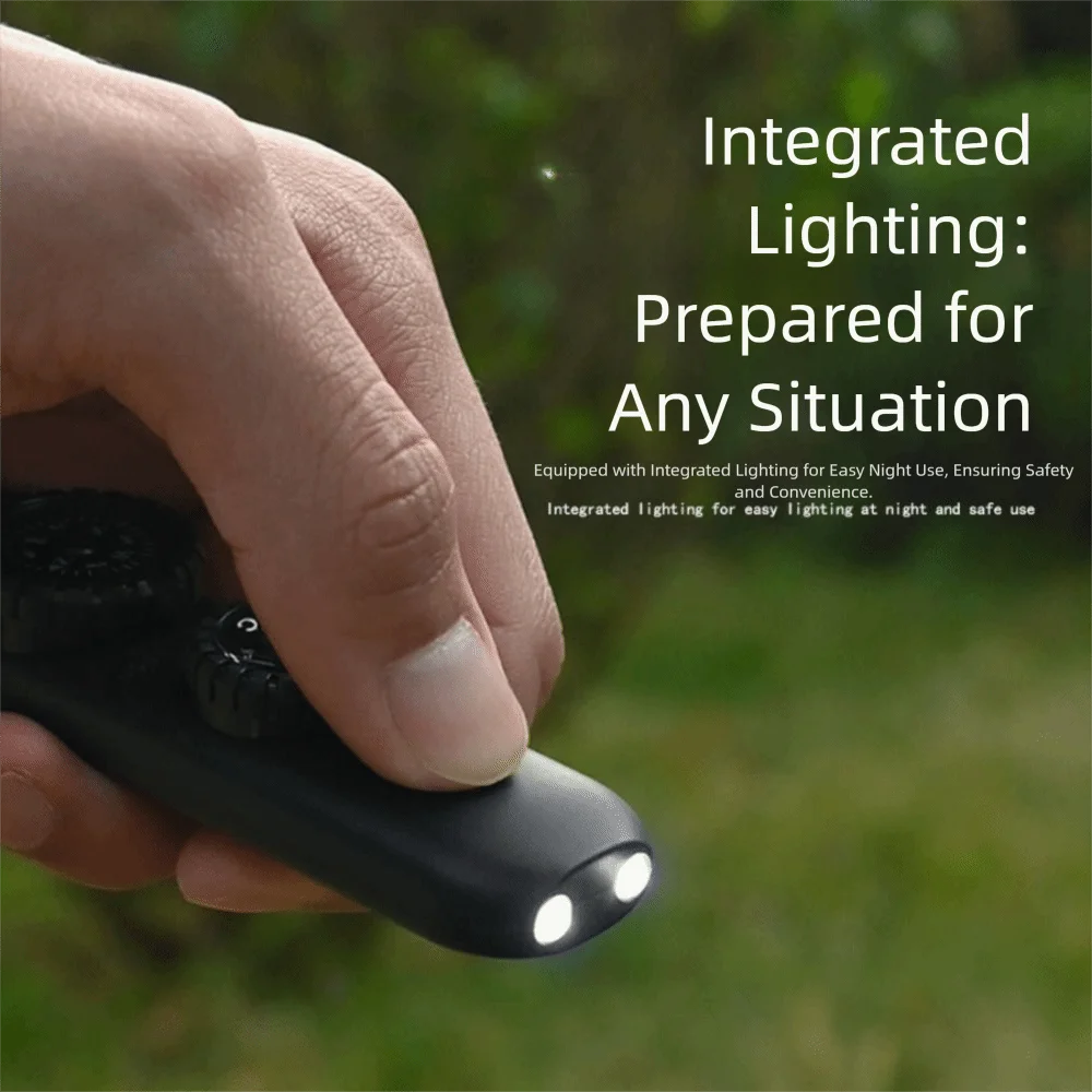 5-in-1 الطوارئ صفارة إنقاذ البوصلة متعددة الوظائف في الهواء الطلق صفارة إنقاذ أدوات عالية ديسيبل 5 في 1 صافرة الطوارئ #4