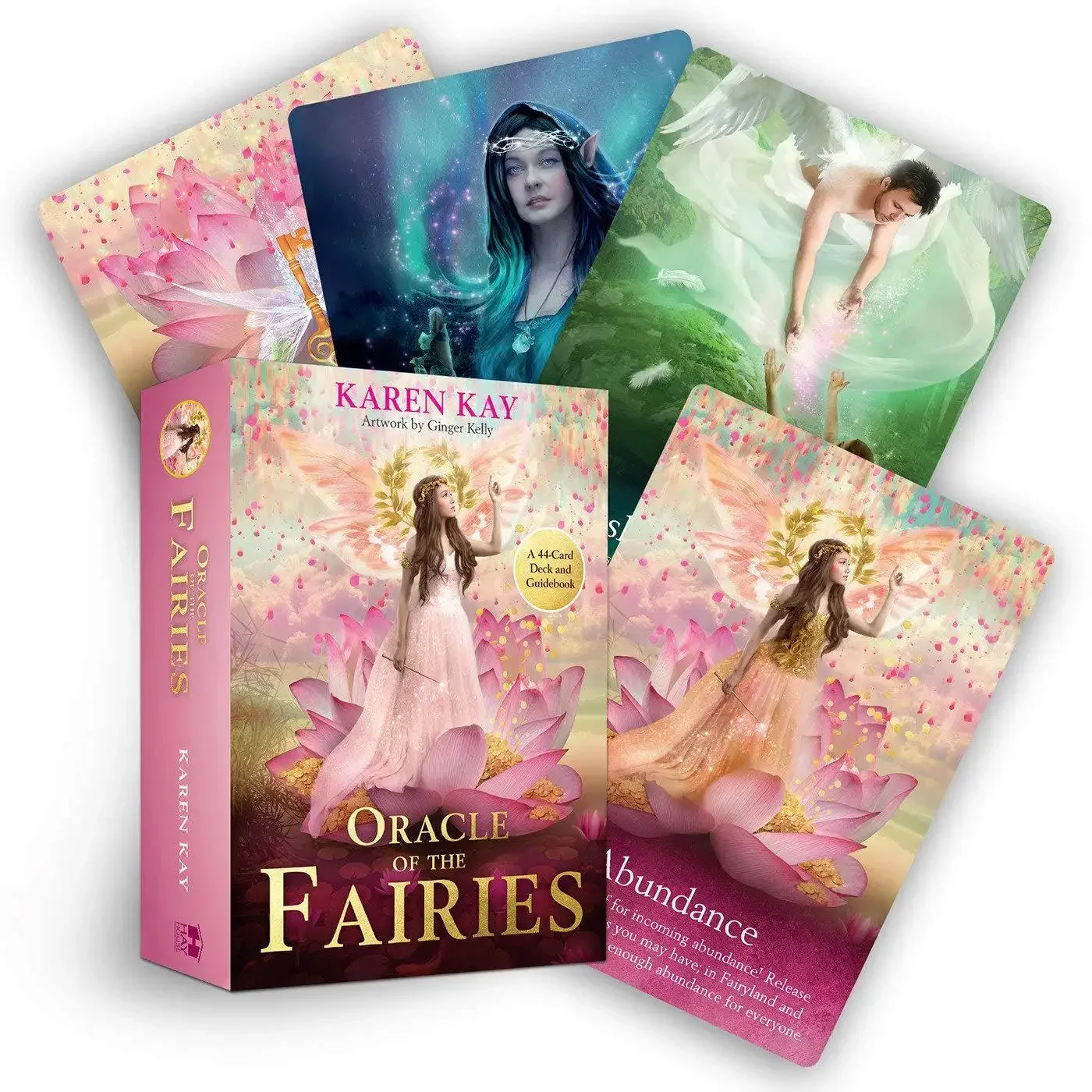 Newest Fairies Oracle Cards 44 Cards Fate Divination Tarot Card Table Game With Online Guidebook For Adult Children Game Gift