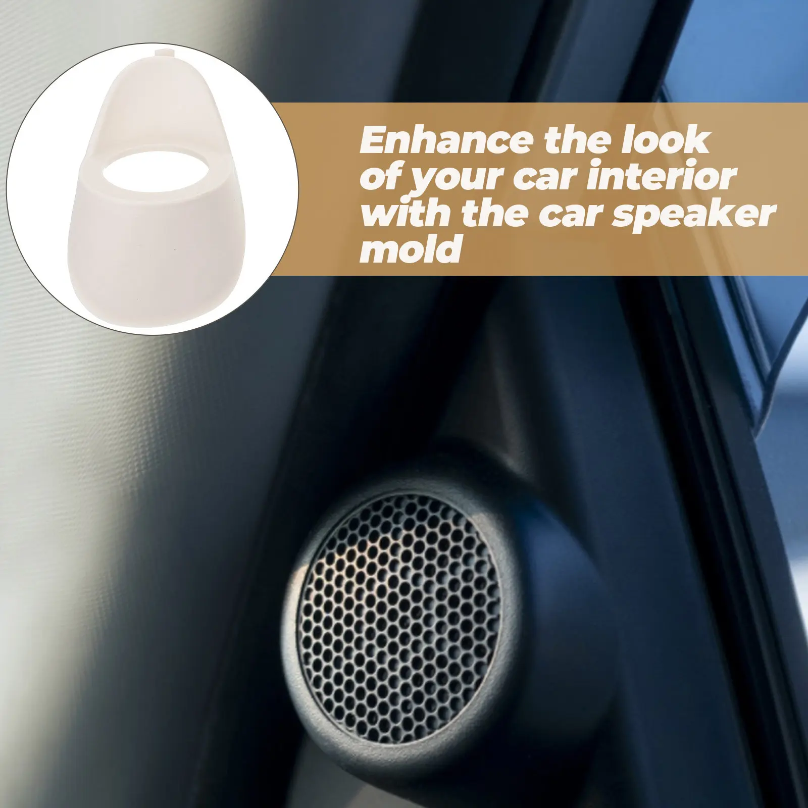 1Pair Car A Pillar Tweeter Mold Car Speaker Bracket Plastic Mounting Spacer Stable Installation Auto Audio Accessories