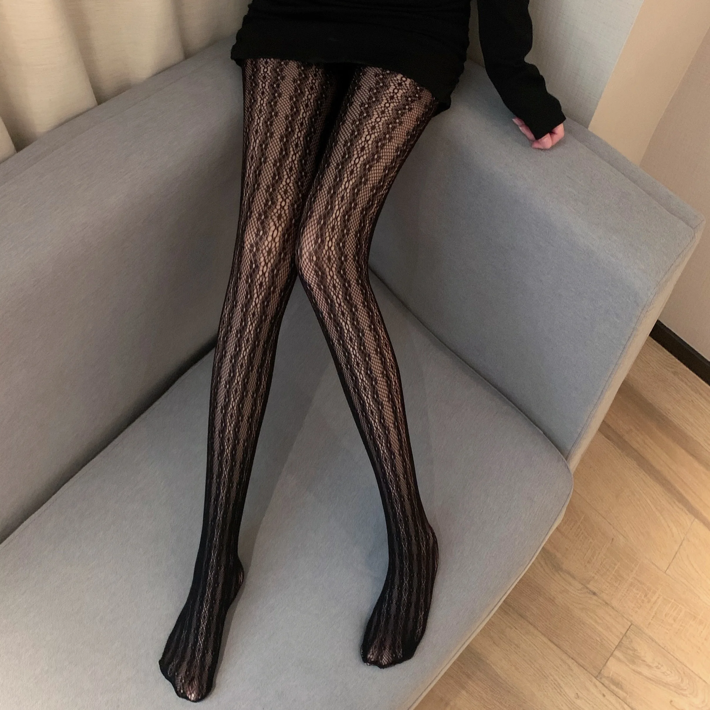 Japanese Lolita Tight Pantyhose Summer Hot Girl JK Fashion Lace Thin Sexy Black Stockings Fishnet Stockings Women White Leggings