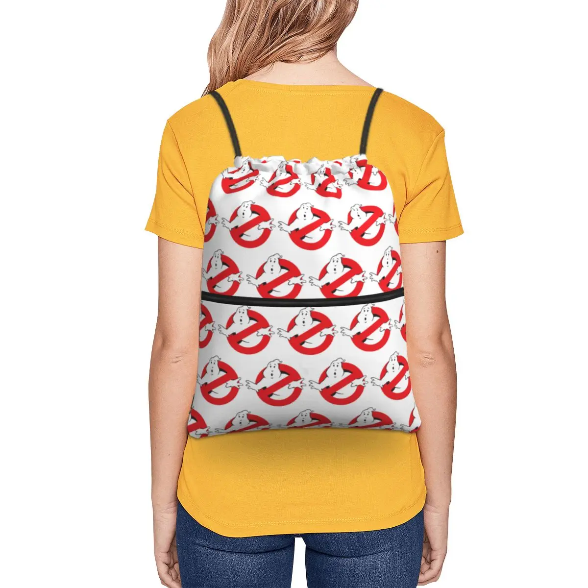 Ghostbusters Monster Movie Ghost Busters Backpacks Portable Drawstring Bags Sports Bag Book Bags for Man Woman School