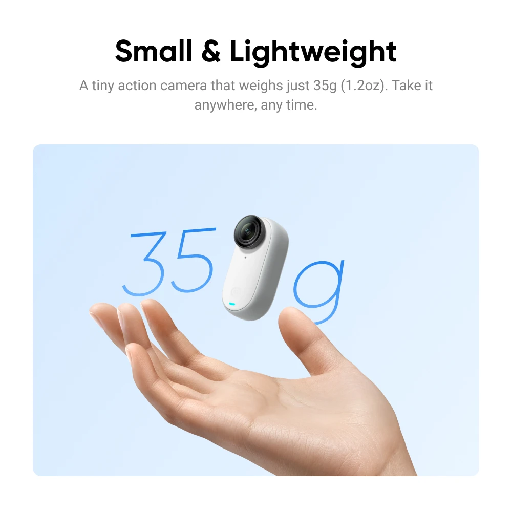 Insta360 GO 3 – Small & Lightweight Action Camera, Portable and Versatile, POV, Mount Anywhere, Stabilization