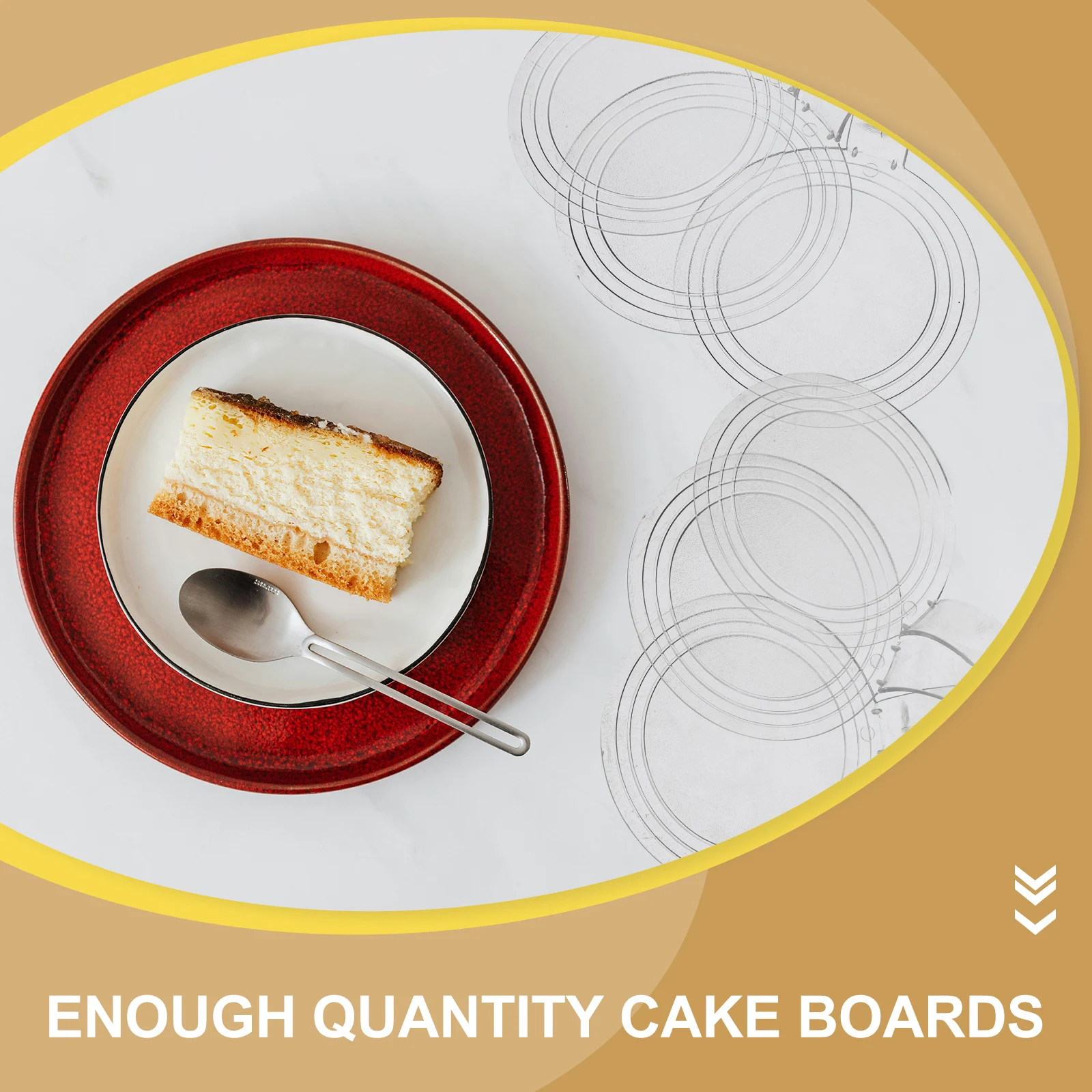 

100 шт. многоразовые толстые пластиковые доски для торта, подставки для муссового торта, подносы для дня рождения, свадьбы, вечеринки, аксессуары для вечеринок